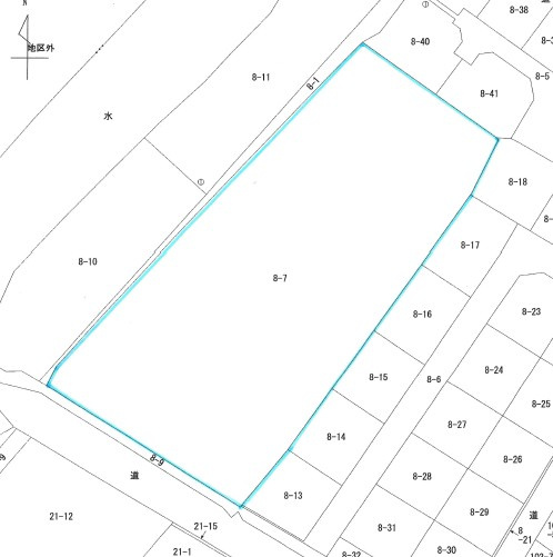 佐々町1330坪の土地図