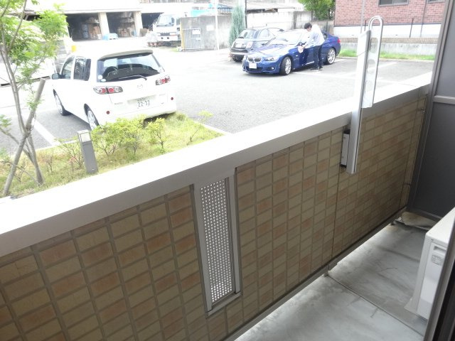 ベルビー宝塚のバルコニー