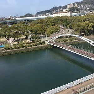 ポレスターセントラルシティ佐世保の展望|すぐ近くにアルバカーキ橋があります