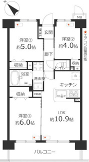  | ３ＬＤＫ、５５．１４平米 