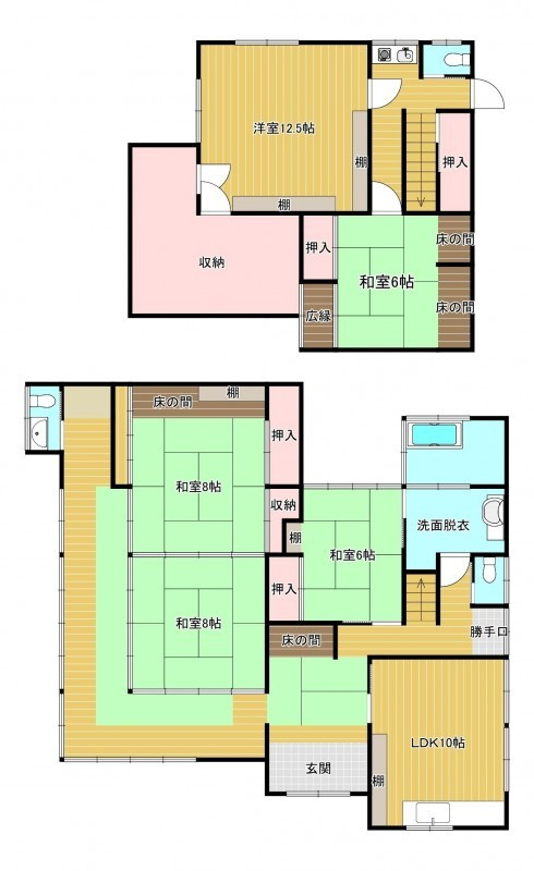 松瀬町邸宅の間取り