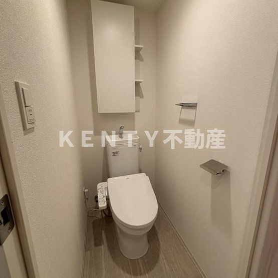 【トイレ】 | パークアクシス品川天王洲アイル | 落ち着いた色調のトイレです