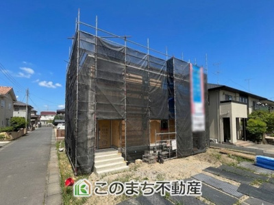 【外観】 | 下妻市鬼怒第7　1号棟 | 建築中現地写真（同社施工完成物件・モデルハウスがご見学いただけます）