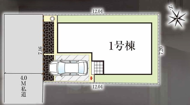 グラファーレ市川市鬼高２丁目２期の区画図
