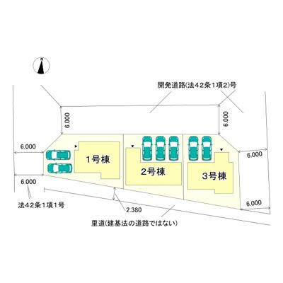 【区画図】 | 揖保郡太子町鵤11期/全3棟