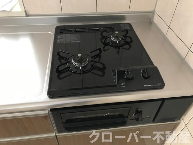 ルーチェのキッチン|２口ガスコンロ