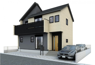 【外観パース】 | 大和市下鶴間 新築戸建 全1棟