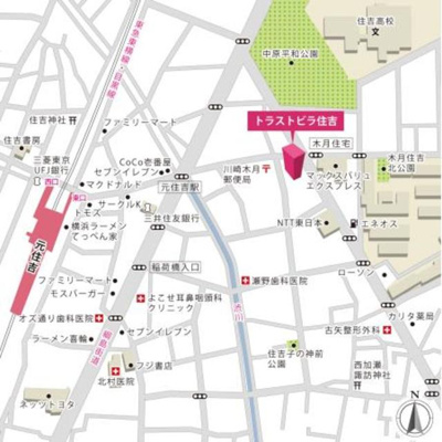 【地図】 | トラストビラ住吉