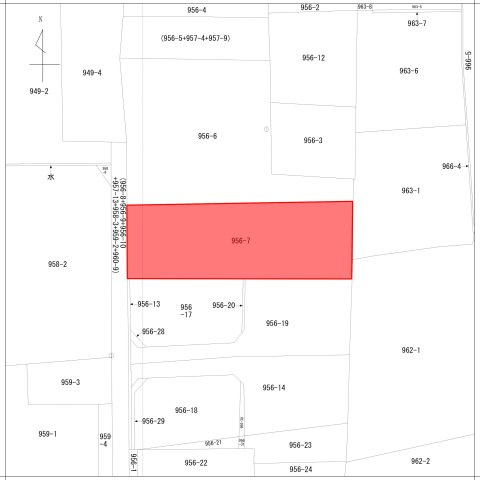総社3丁目土地の土地図