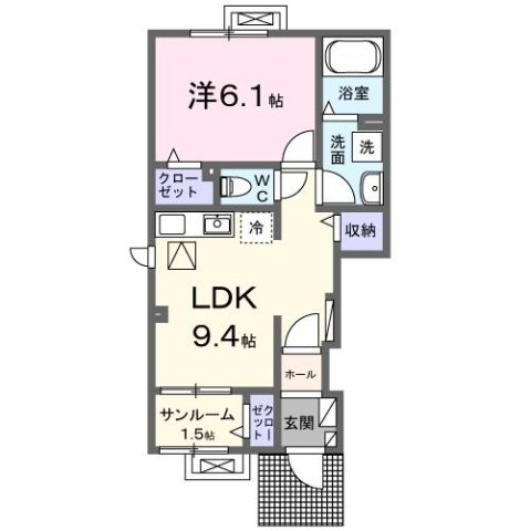 ベル　パトリ　Ａの間取り