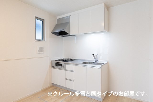 ベル　パトリ　Ａのキッチン|コンパクトなキッチンで掃除もラクラク