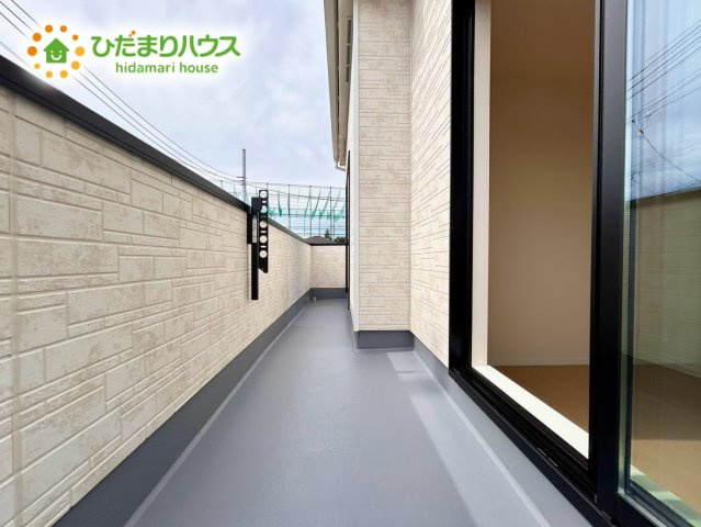 第7上尾二ツ宮Ⅱ期　新築戸建　ハートフルCのバルコニー