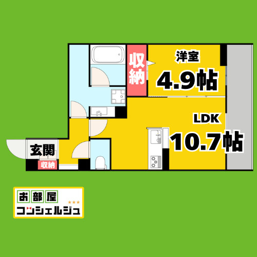 luvita新福寺町(ルヴィータ)の間取り