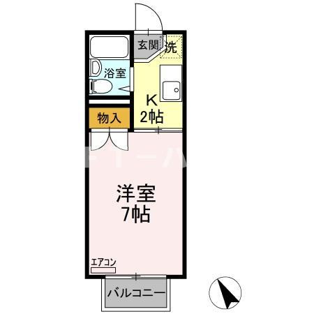 ヴィラ中山 A棟の間取り