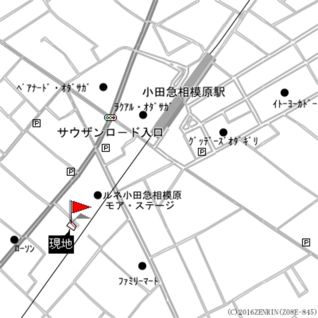 フラワー相模野の地図