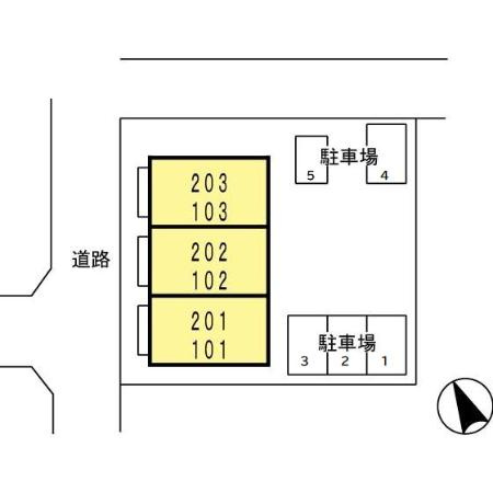 スクールサイド若藤の区画図
