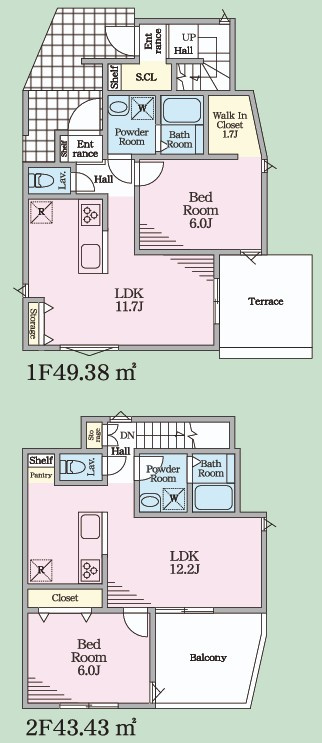 泉区新橋町 新築戸建 4280万円の間取り