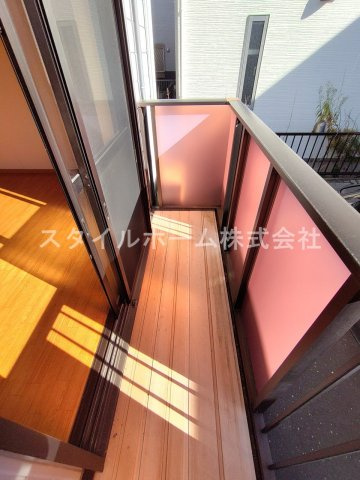 カノープス野田Bのバルコニー
