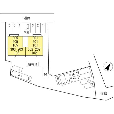 サン ベルナールの区画図