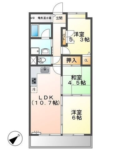 【間取り】 | クリーンピア米子加茂町