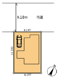 越谷市神明町2丁目 中古戸建の区画図