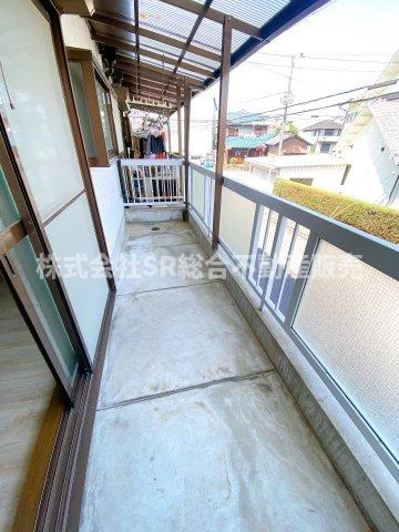 七軒家中古戸建のバルコニー|陽当たり良好で洗濯物が乾きやすいです♪