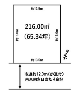 【土地図】 | おゆみ野5丁目　売り土地（更地）