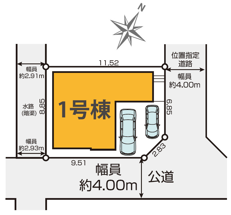 静岡市駿河区中島3期　全1棟の区画図