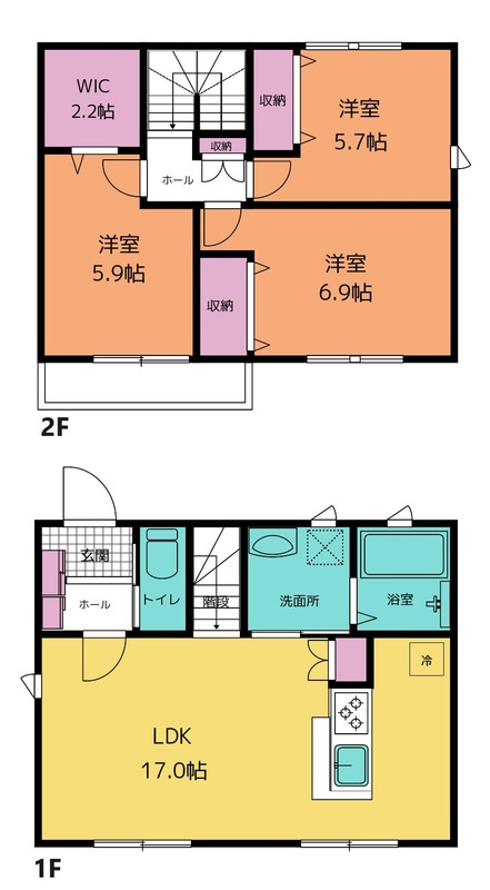 大木邸貸家の間取り
