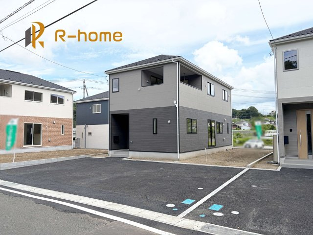 常陸太田市増井町第1　新築戸建て　2号棟の外観パース|近隣の同仕様完成物件をご見学いただけます♪