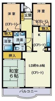 【間取り】 | グランドヒル | 間取りです。