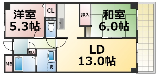 【間取り】 | サンオークタツミ