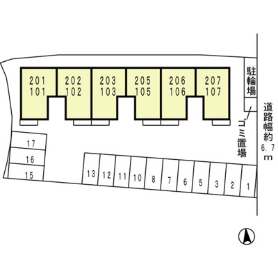 【区画図】 | グリーンコート原寺