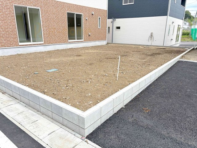 常陸太田市増井町第1　新築戸建て　3号棟の庭|日当たりの良いお庭！お子様の遊び場などお家時間を満喫できます♪