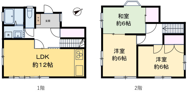栗原借家の間取り