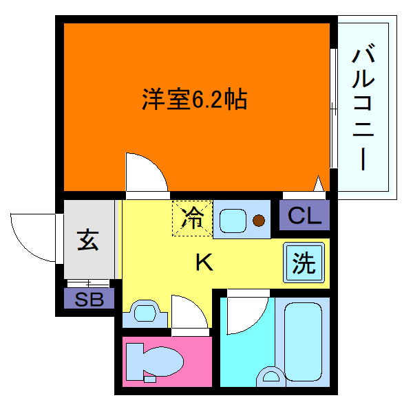 レジデンス六甲Ⅲの間取り