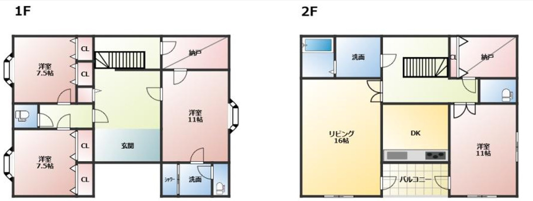 まなび野2丁目　中古戸建の間取り
