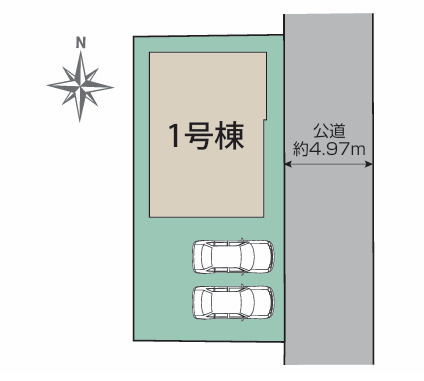新築戸建　川西市清和台西1丁目の区画図