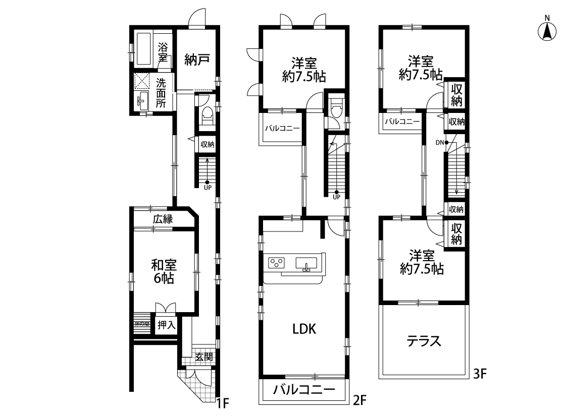 大阪市城東区成育4丁目の間取り