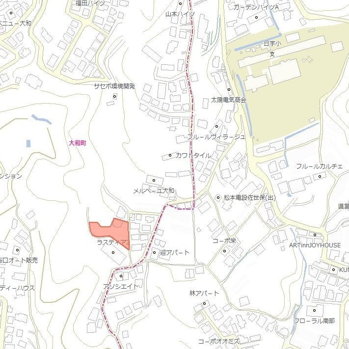 大和町土地の地図