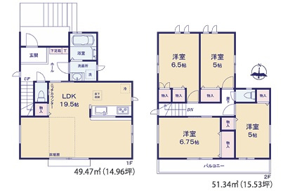 駅距離・良き！住環境・良き！！設備・良き！！！アレもコレもソレも、なとりあえず見て損なし【金沢区六浦南１丁目】新築戸建の間取り