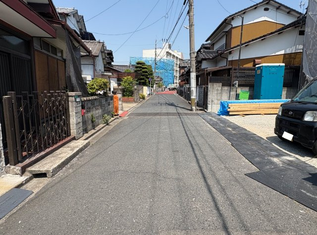 Bloom小倉北区東篠崎1丁目1期　の前面道路含む現地写真|前面道路幅員約5.00メートルです。