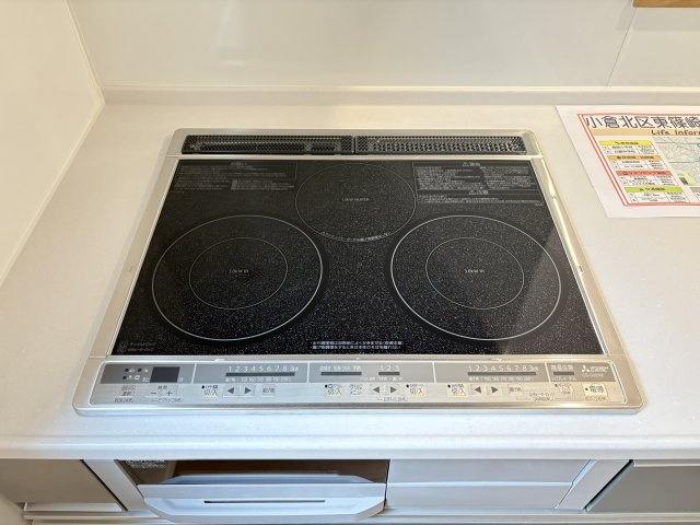 Bloom小倉北区東篠崎1丁目1期　のキッチン|火を使わないため小さなお子様のいるご家庭にもおすすめです