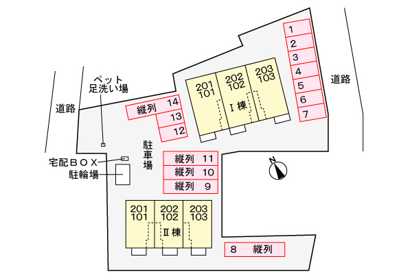 ホープフル　Ⅰの区画図