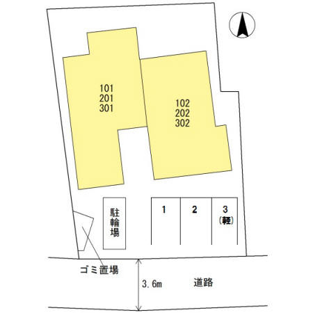 クラコートの区画図