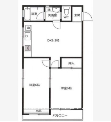 西多摩郡瑞穂町一棟アパートの間取り