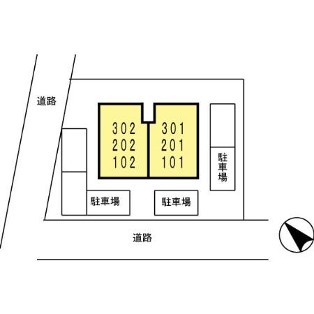 タウンコート徳力の区画図