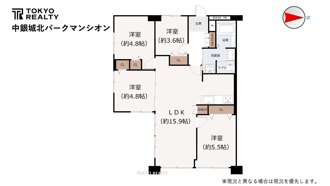 中銀城北パークマンシオンの間取り|間取り図

現地ご見学希望・資料請求などお気軽にお問い合わせ下さい！
03-5990-5201
