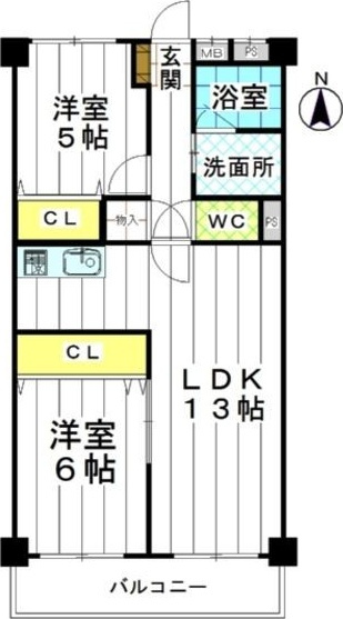 クロックタワー植田の間取り