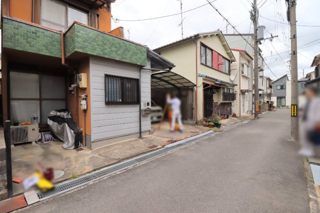 森本町下森本の前面道路含む現地写真